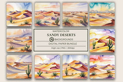 Sandy Deserts Background Papers - CraftNest - Digital Crafting and Art