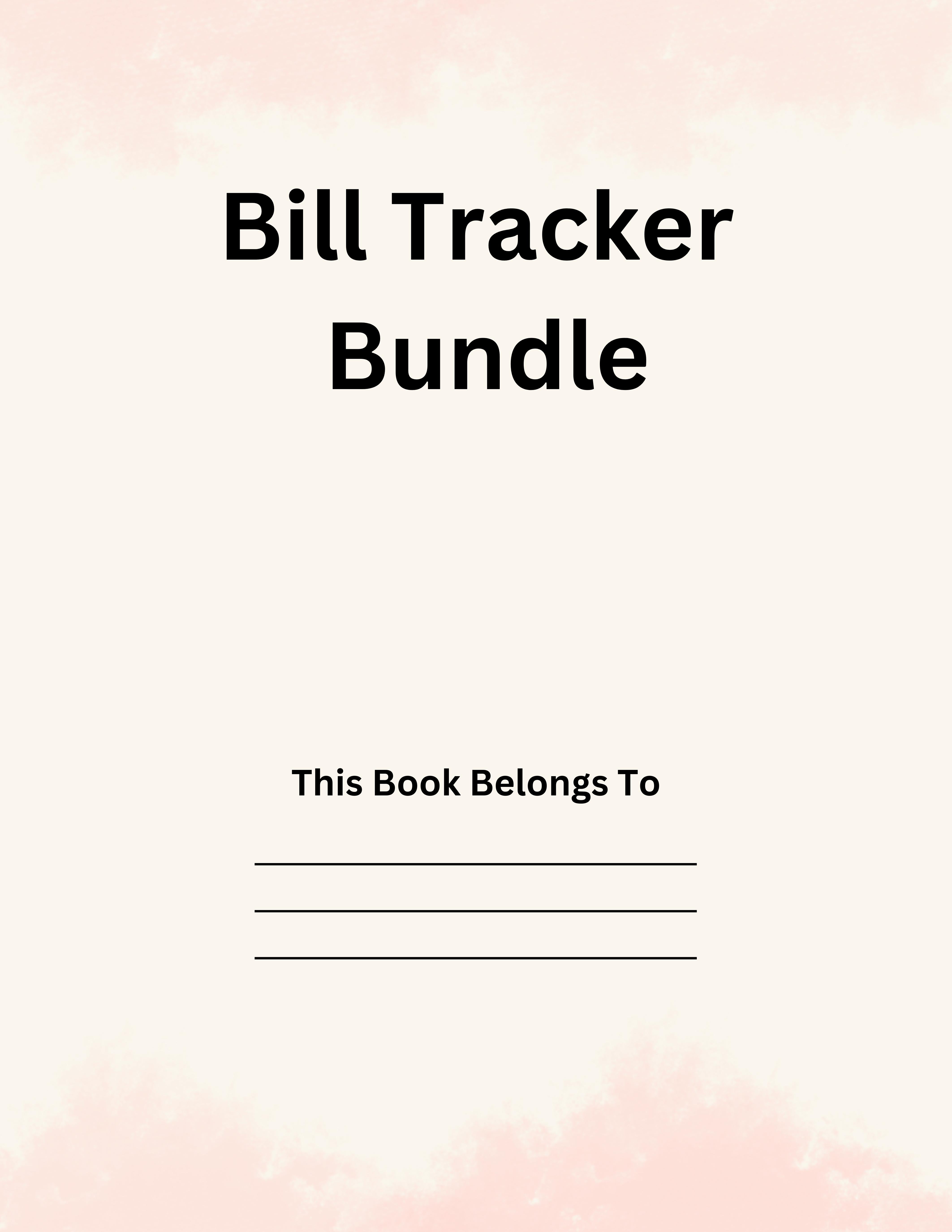 Bill Tracker Bundle KDP Planner
