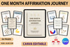 One Month Affirmation Journey Planner