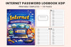 Internet Password Planner with Tabs