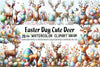 Easter Deer Clipart Bundle