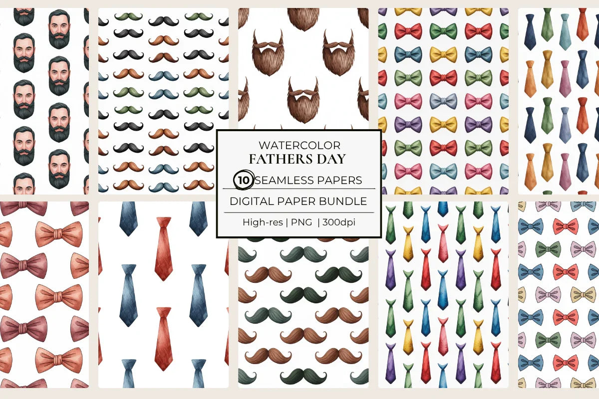 Fathers  Seamless Papers - CraftNest - Digital Crafting and Art