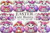 Cute Easter Bunny Clipart Bundle