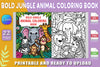 Bold Jungle Animal Coloring Book