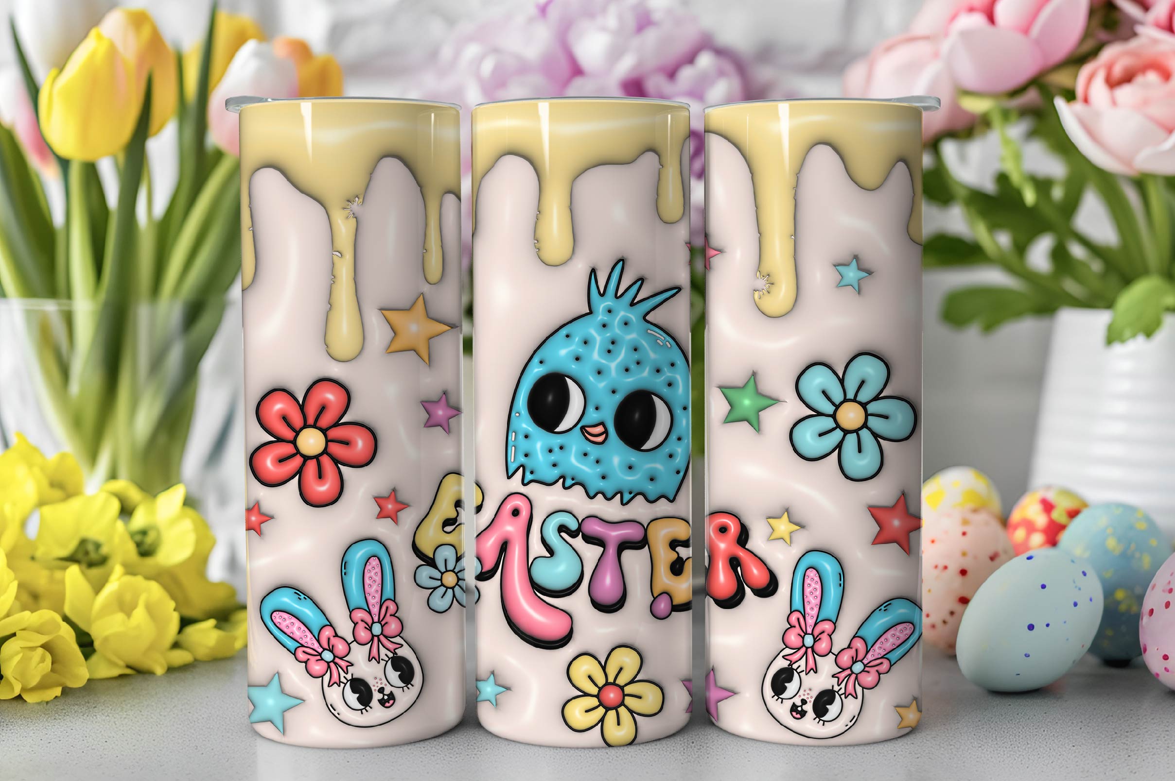3D Inflated Easter Tumbler Bundle 4