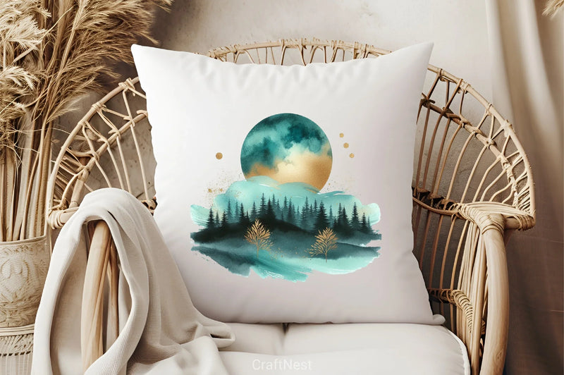 Mystical Moon Clipart Bundle - CraftNest - Digital Crafting and Art