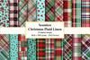 Christmas Plaid Linen Digital Paper