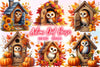 Autumn Owl House Clipart Bundle 2