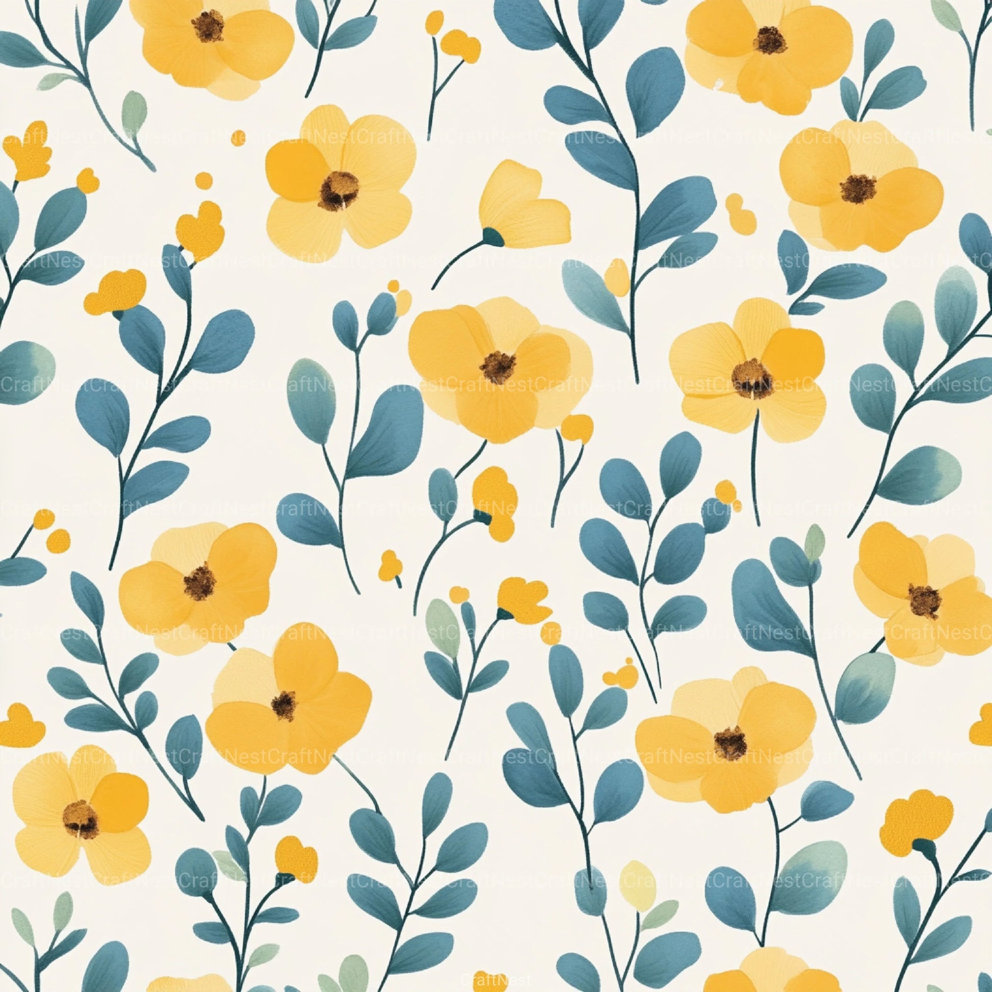 Floral Pattern Background Clipart Bundle 2 - CraftNest - Digital Crafting and Art