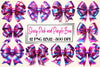 Shiny Pink & Purple Bow Clipart Bundle