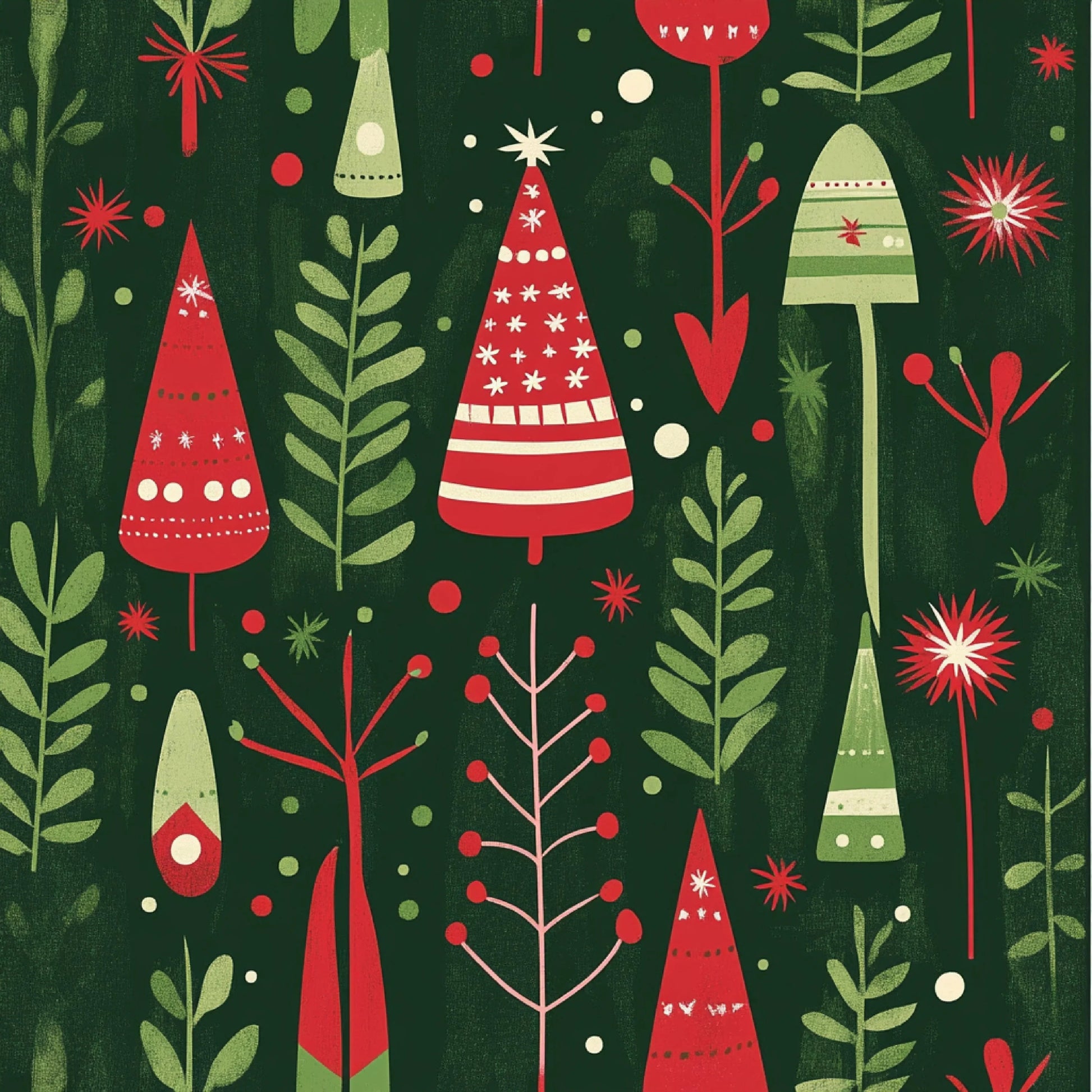 Red Green Christmas Patterns Clipart Bundle - CraftNest - Digital Crafting and Art