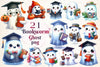 Ghost Bookworm Clipart Bundle