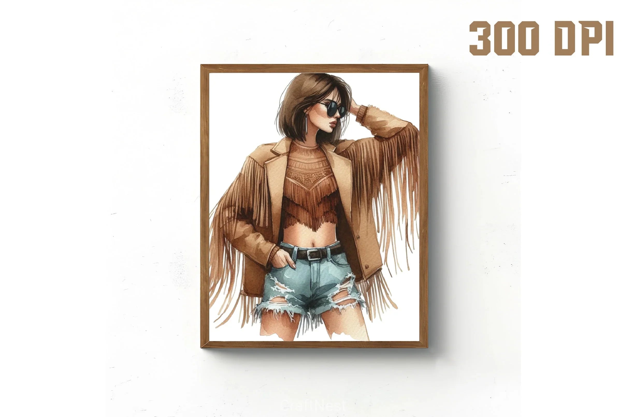 Boho Girls Clipart Bundle - CraftNest - Digital Crafting and Art