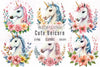 Cute Unicorn Clipart Bundle 12