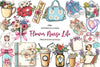 Flower Nurse Life Coquette Coastal Clipart Bundle