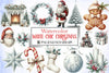White Chic Christmas Clipart Bundle
