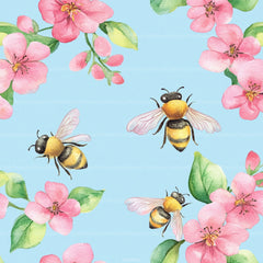 Lovely Bee Digital Paper - CraftNest - Digital Crafting and Art