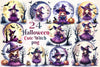 Halloween Cute Witch Clipart Bundle 4