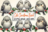 Cute Christmas Bird Clipart Bundle