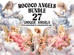 Rococo Angels Clipart - CraftNest