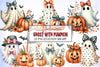 Halloween Ghost & Pumpkin Clipart Bundle