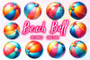 Beach Ball Clipart Bundle