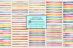 Simple Stripes Seamless Papers - CraftNest - Digital Crafting and Art