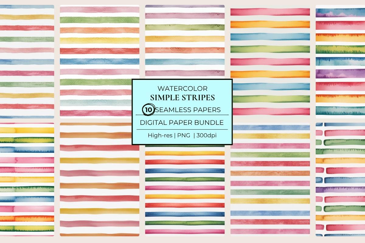 Simple Stripes Seamless Papers