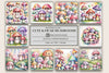 Kawaii Mushrooms Background Papers