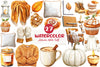 Cozy Caramel & White Fall Clipart Bundle