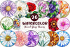 Round Stained Glass Of Birth Month Flowers Clipart Bundle