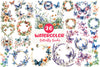 Spring Butterfly Border Clipart Bundle