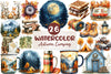 Autumn Camping Trip Clipart Bundle