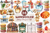 Antique Parisian Fall Clipart Bundle