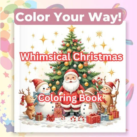 Whimsical Christmas Coloring Books Bundle - CraftNest - Digital Crafting and Art