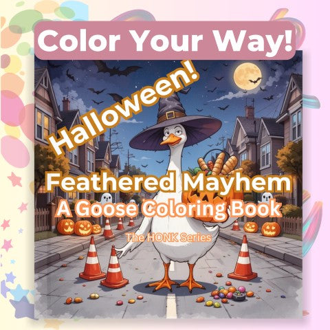 Halloween Goose Coloring Book Bundle
