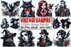 Vintage Vampire Clipart Bundle