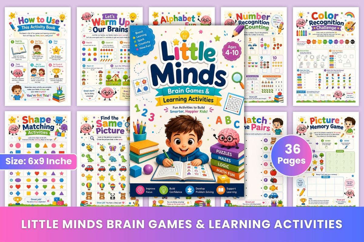 Little Minds Brain Games Learning Activities