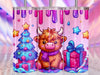 Christmas Highland Cow Tumbler Wrap Bundle