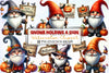 Halloween Gnome Sign Clipart Bundle