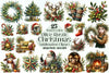 Olive Rustic Christmas Clipart Bundle
