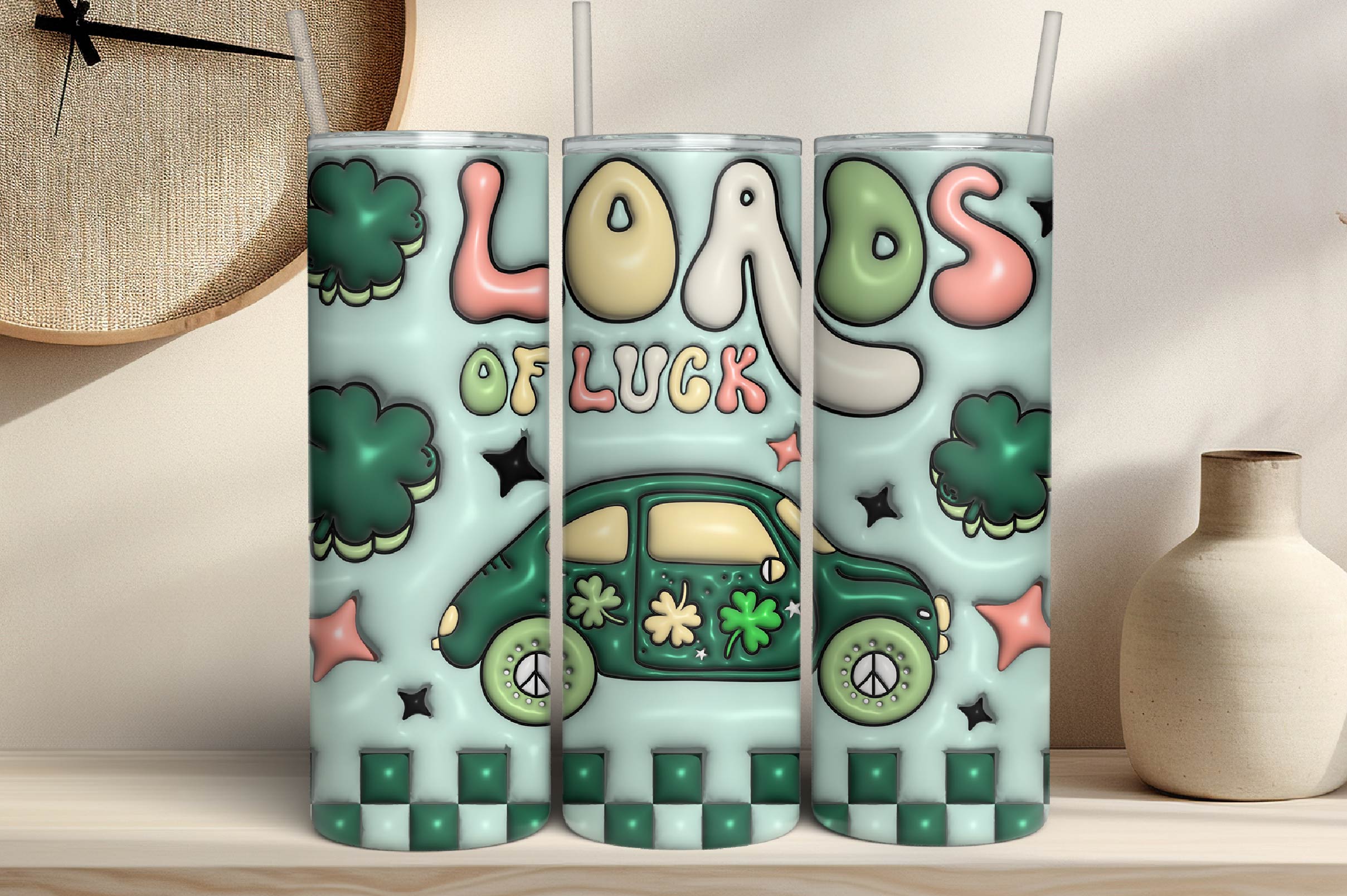 3D St Patrick's Tumbler Bundle