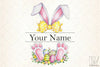 Easter Bunny Monogram Clipart Bundle