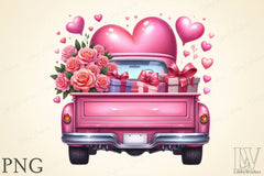 Truck Heart Clipart Bundle - CraftNest - Digital Crafting and Art
