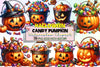 Halloween Candy Pumpkin Clipart Bundle