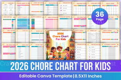 Chore Chart for Kids: Fun and Effective Organization Tool - CraftNest - Digital Crafting and Art