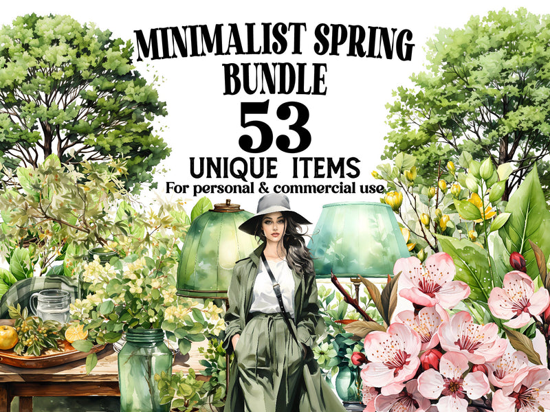 Minimalist Spring Clipart - CraftNest