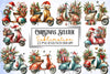 Christmas Scooter Clipart Bundle
