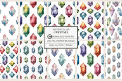 Crystals Seamless Papers - CraftNest - Digital Crafting and Art