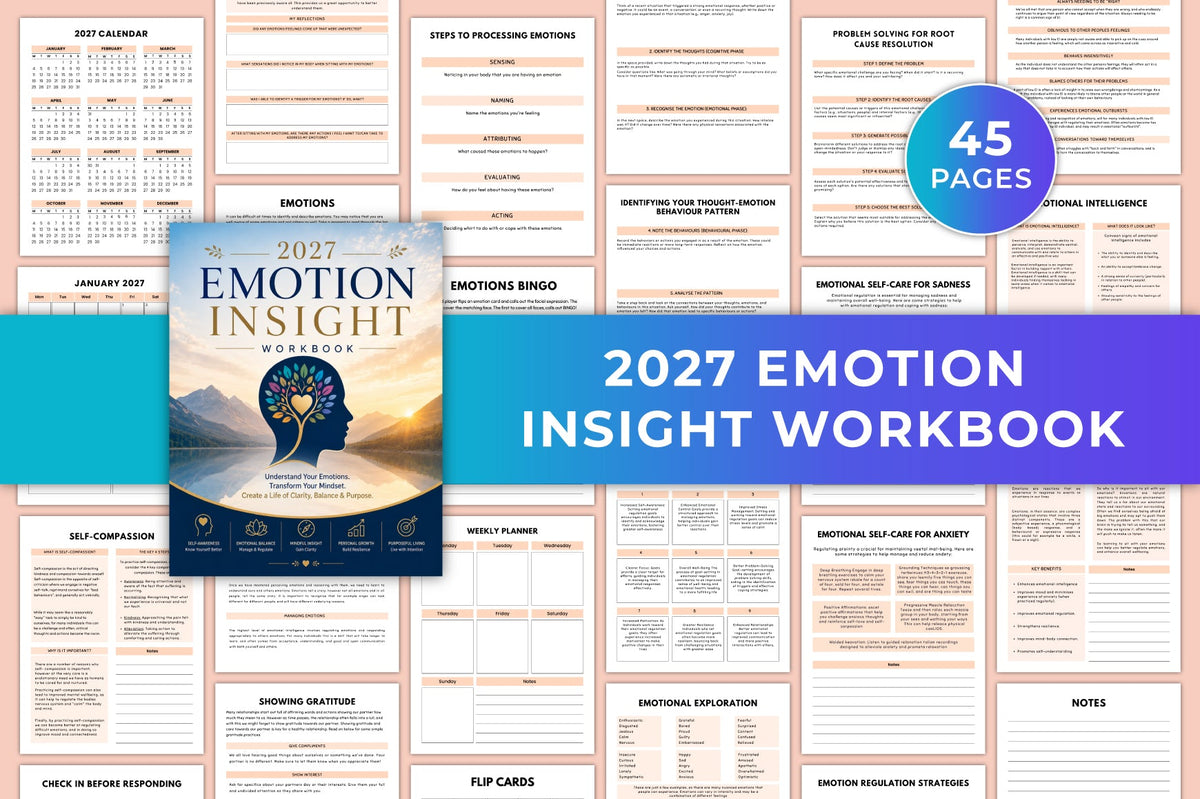 Emotion Insight Workbook: Enhance Emotional Understanding